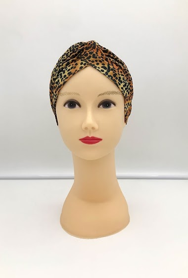 Wholesaler MILLE ET UNE ETOILES - Women's leopard print turban