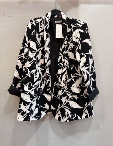 Wholesaler Mily - plus size printed blazer
