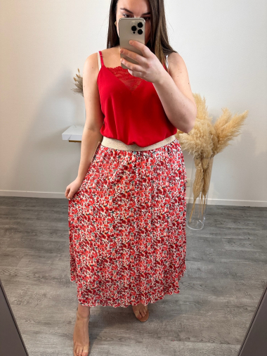 Wholesaler Mily - Printed pleated skirt