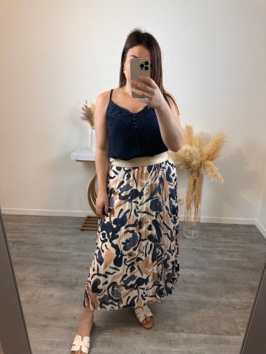 Wholesaler Mily - Printed pleated skirt