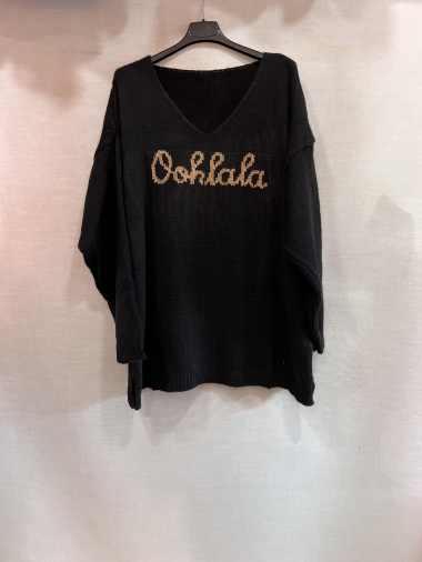 Wholesaler Mily - sweater with Oohlala inscription