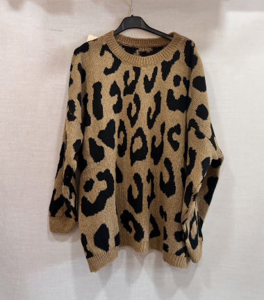 Wholesaler Mily - round neck leopard sweater