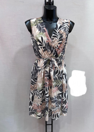 Wholesaler Mily - plus size printed short dress