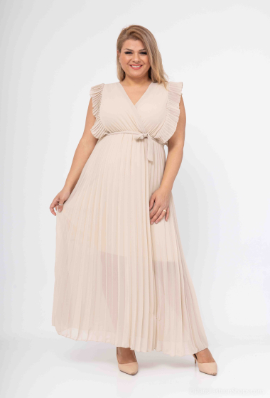 Grossiste Mily - ROBE PLISSEE GRANDE TAILLE