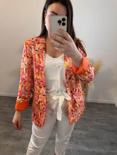 Wholesaler Mily - plus size printed jacket
