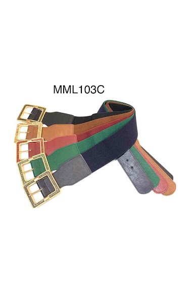 Wholesaler MIMILI - Square buckle elastic waistband