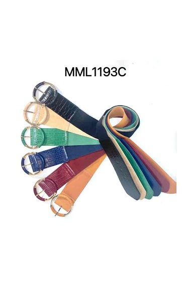 Wholesaler MIMILI - Round buckle elastic waistband