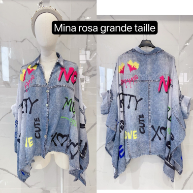 Wholesaler MINA ROSA Grande Taille - poncho