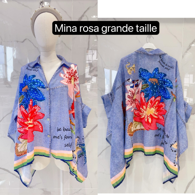 Großhändler MINA ROSA Grande Taille - Poncho