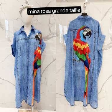 Großhändler MINA ROSA Grande Taille - Kleid