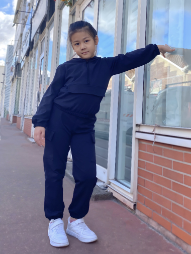 Grossiste Mini Mignon Paris - Ensemble jogging en coton pour fille