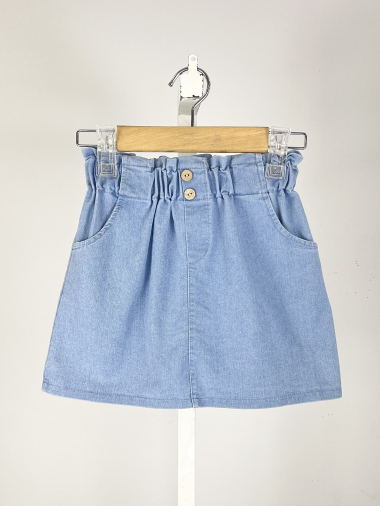 Wholesaler Mini Mignon Paris - Girls' denim skirt