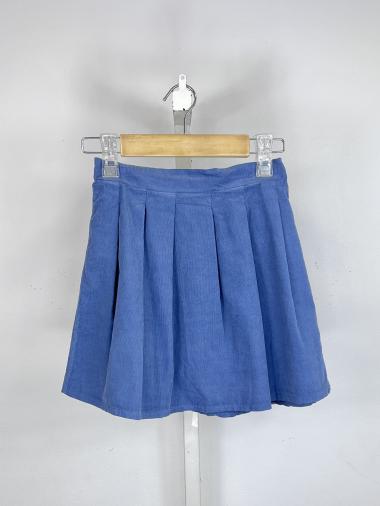 Wholesaler Mini Mignon Paris - Corduroy tennis skirt