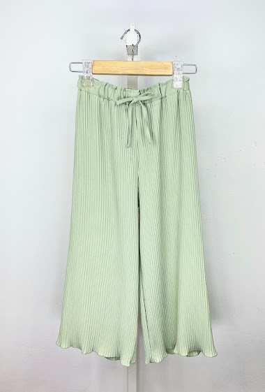 Wholesaler Mini Mignon Paris - Pleated pants with elasticated waist for girls