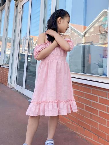 Großhändler Mini Mignon Paris - Kleid aus Baumwollgaze