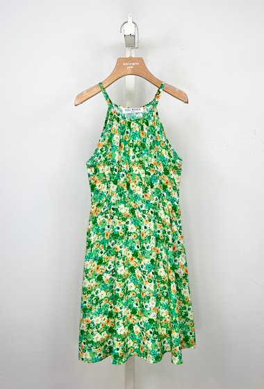 Wholesaler Mini Mignon Paris - Halter neck floral dress