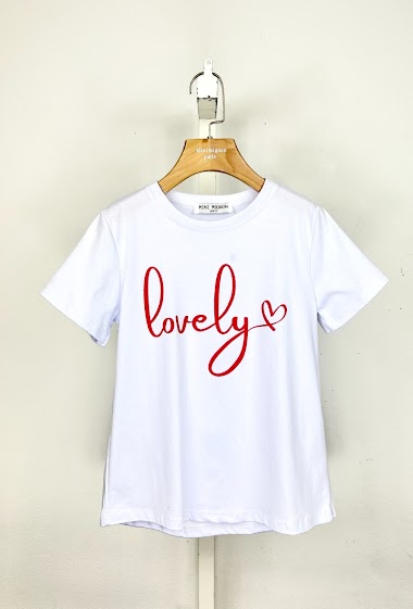 Cotton t-shirt "Lovely"