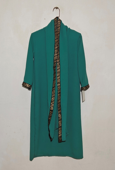 Wholesaler Mini Pomme - Children's abaya with veil in Jazz