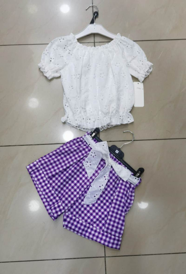 Wholesaler Mini Pomme - cotton set with shorts