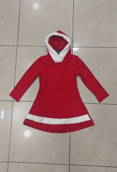 Wholesaler Mini Pomme - PLAIN CHRISTMAS DRESS