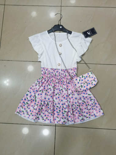 Wholesaler Mini Pomme - 3 button satchel dress