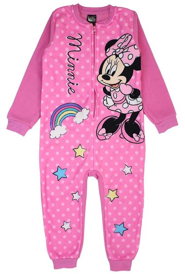 Wholesaler Minnie - Minnie Fleece pajama jumpsuit