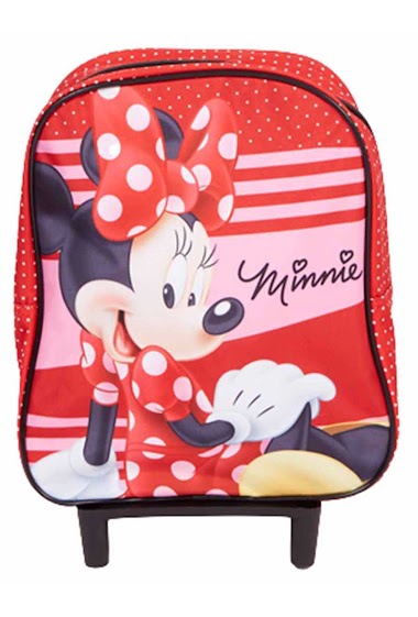 Wholesaler Minnie - Minnie Schoolbag with wheels 24x28x10