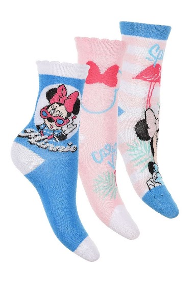 Wholesaler Minnie - Minnie sock 3 packs