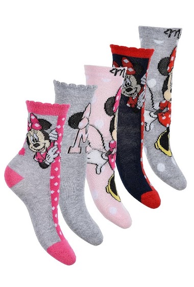 Wholesalers Minnie - Minnie  sock 5 packs