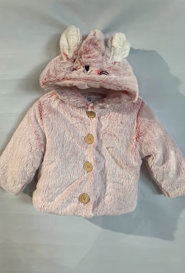 Wholesaler Minoti - Fur hooded cardigan MINOTI