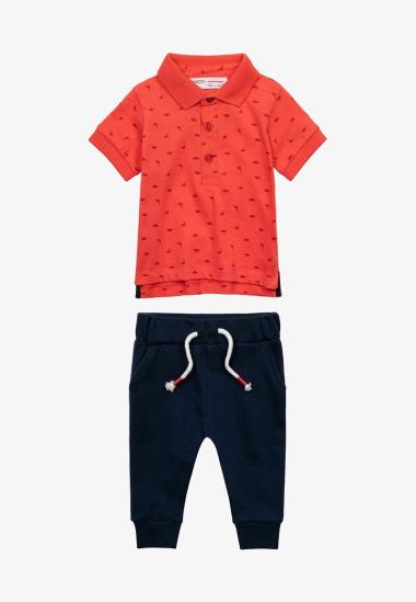 Wholesaler Minoti - 2pc aop polo shirt & fleece jogger set