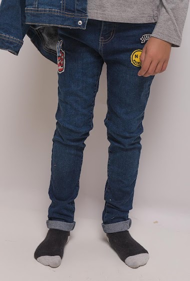 Wholesaler Minoti - Skinny jean with patches MINOTI