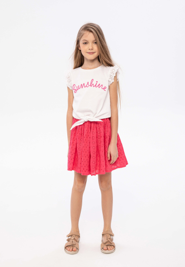 Wholesaler Minoti - broiderie anglais skirt