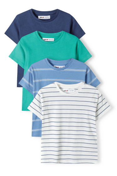 Grossiste Minoti - Lot de 4 t-shirt uni couleurs mélangées (13TEE 52) MINOTI