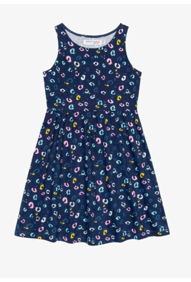Wholesaler Minoti - Girls navy basic aop vest dress