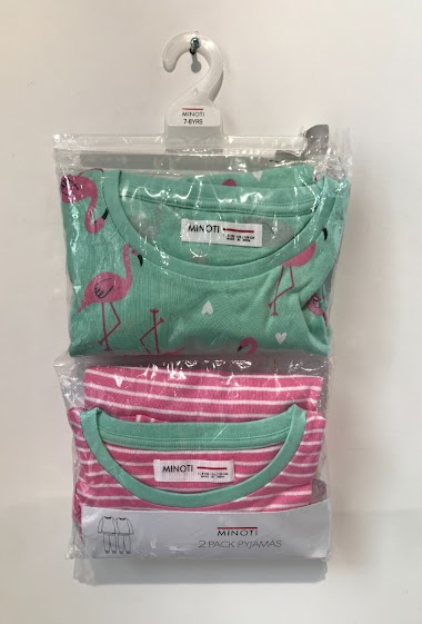 Wholesaler Minoti - Set of 2 long pajamas MINOTI