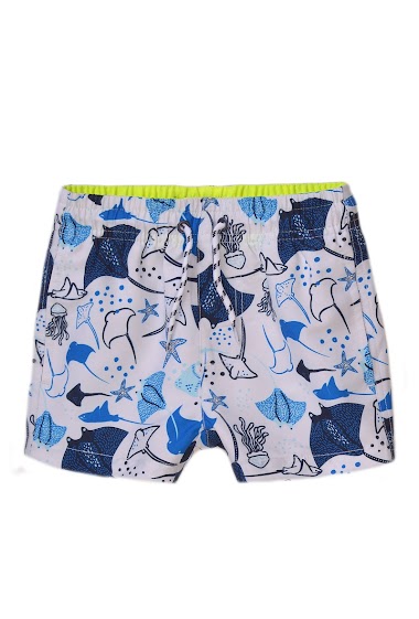 Wholesaler Minoti - Boys white stingray aop board shorts