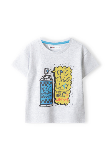 Großhändler Minoti - T-Shirt mit Sprühfarben-Aufdruck (13TEE 21) MINOTI