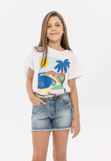 Großhändler Minoti - T-Shirt mit Stranddruck (MONACO 6) MINOTI