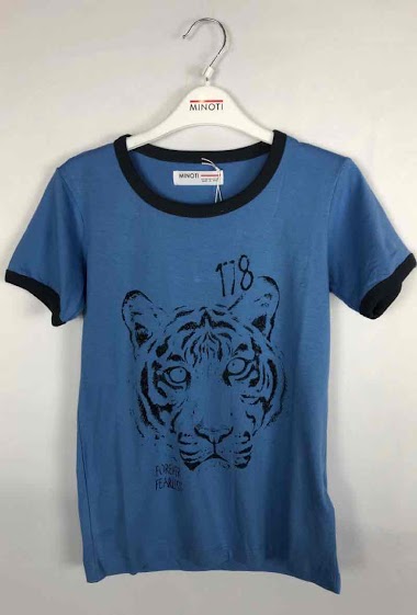 Grossiste Minoti - T-shirt manches courtes tigre MINOTI ( 1 KRING 3)