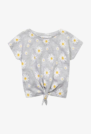 Großhändler Minoti - MINOTI Kurzarm-T-Shirt mit Gänseblümchen-Knoten