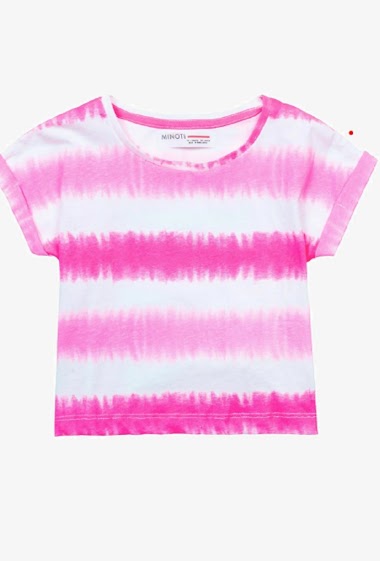 Großhändler Minoti - MINOTI KurzÃÂ¤rmliges Batik-T-Shirt in Rosa