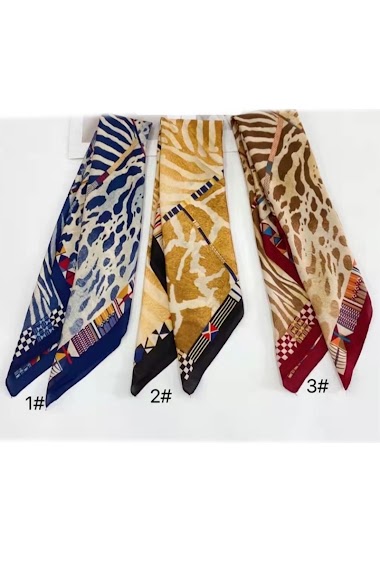 Grossiste MET-MOI - 12 pieces de foulard couleur mélange