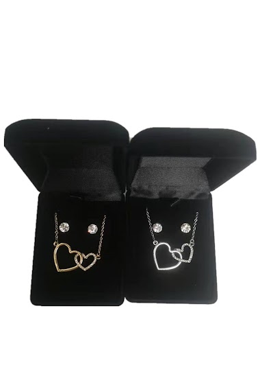 Grossiste MET-MOI - Boîte collier avec boucles d'oreilles