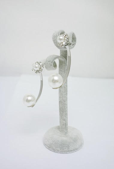 Grossiste MET-MOI - Boucle d'oreille avec perle