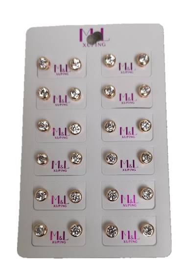Wholesaler MET-MOI - 12 pair earrings