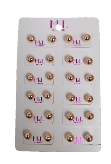 Wholesaler MET-MOI - 12 pair earrings
