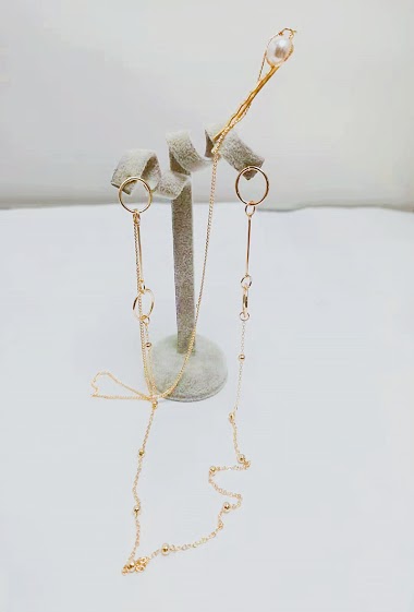 Wholesaler MET-MOI - Earrings with hair clip