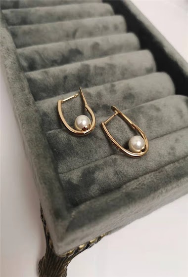 Wholesaler MET-MOI - Rhodium earrings