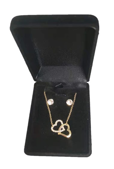 Grossiste MET-MOI - Coffret collier avec boucles d'oreilles